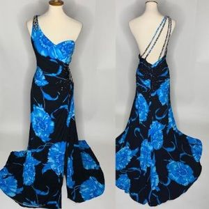 Mori Lee 1 shoulder evening gown